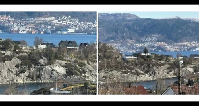 -flott Utsikt Mot Byen Florvag